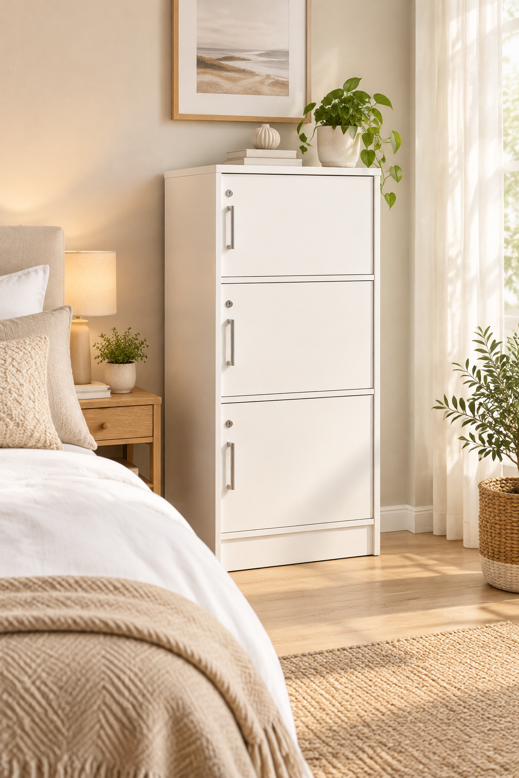 Storage Cabinet Super White – Guest Room Ad
