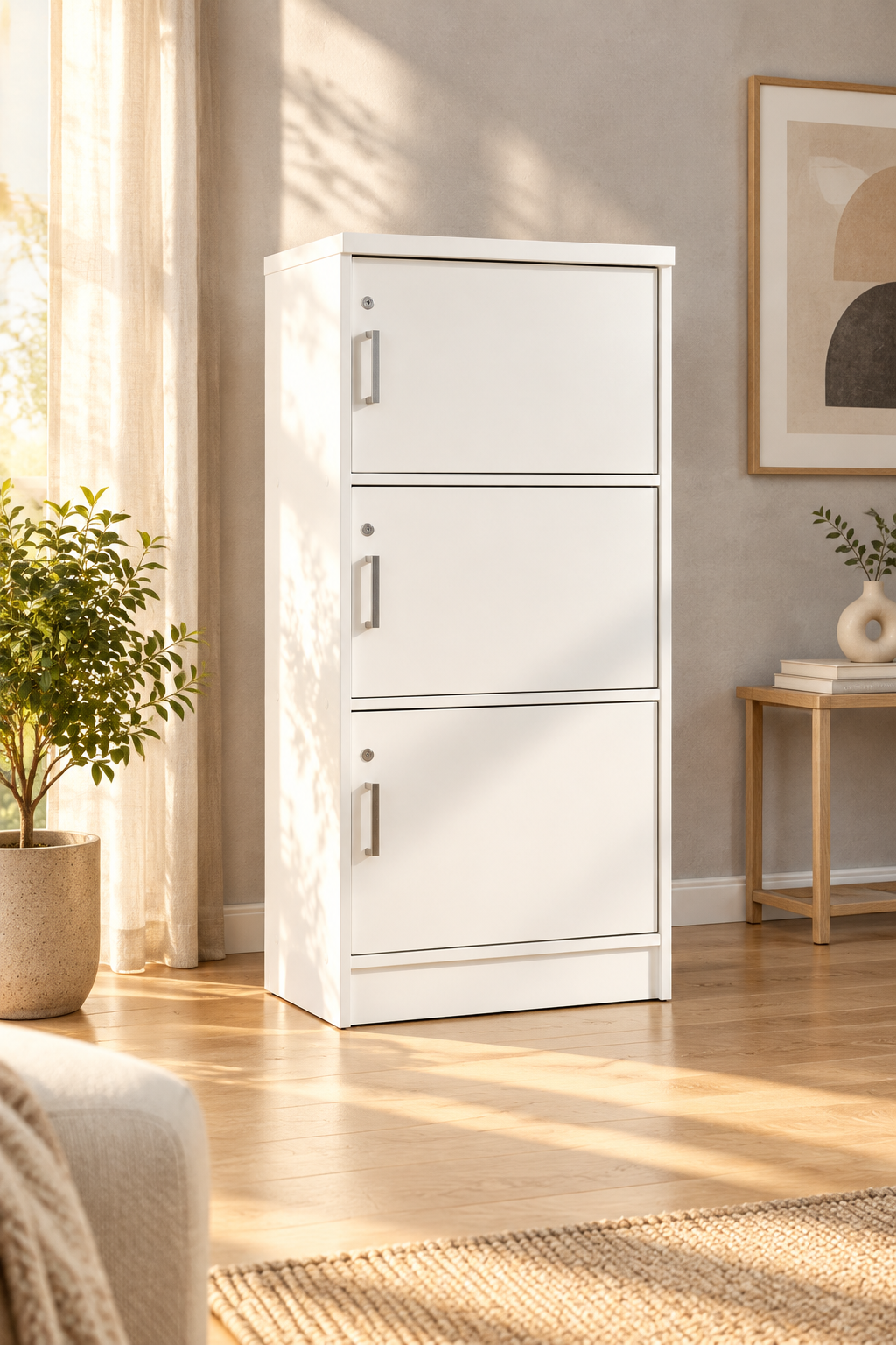 Storage Cabinet Super White – Living Room Ad