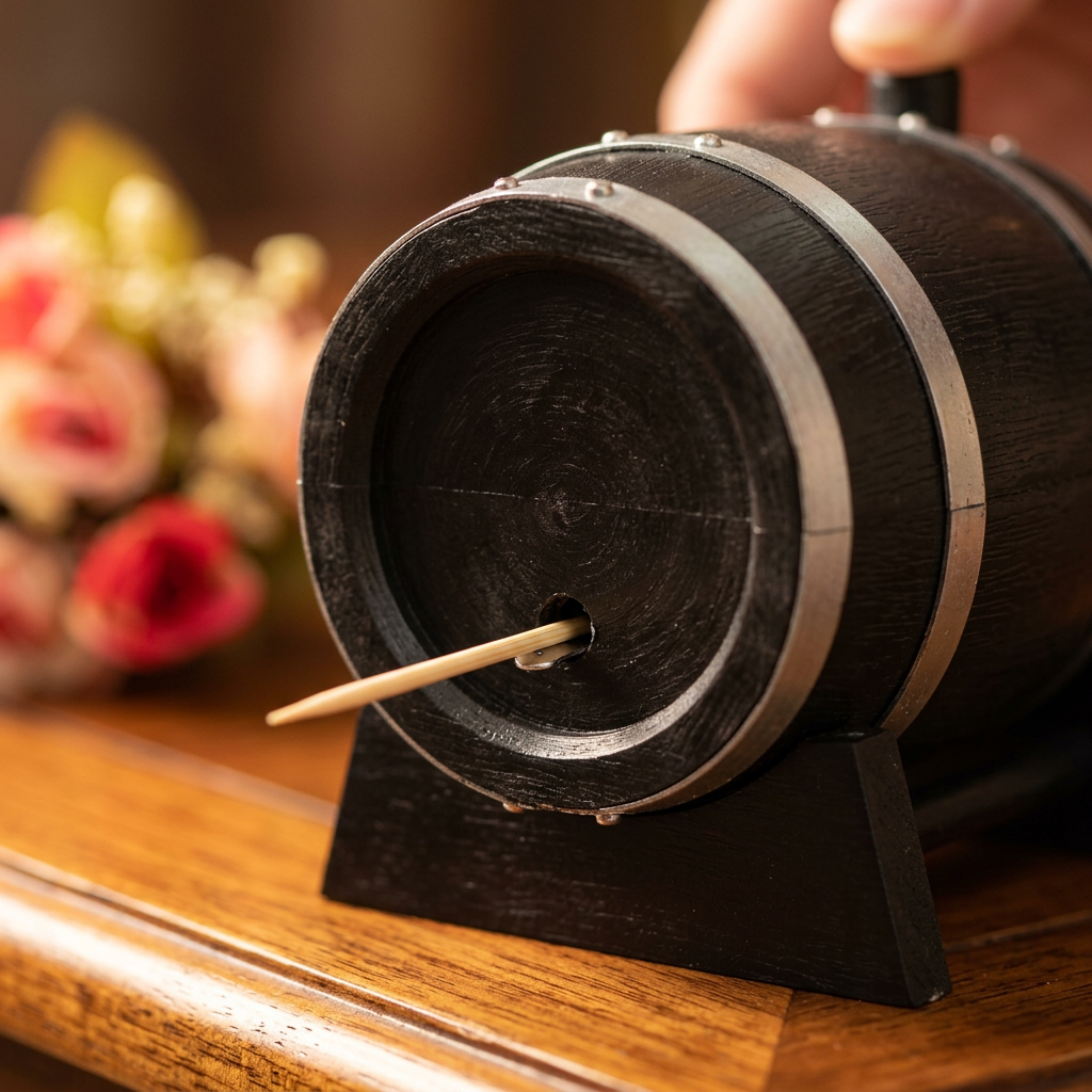 Toothpick Holder Mechanism Closeup