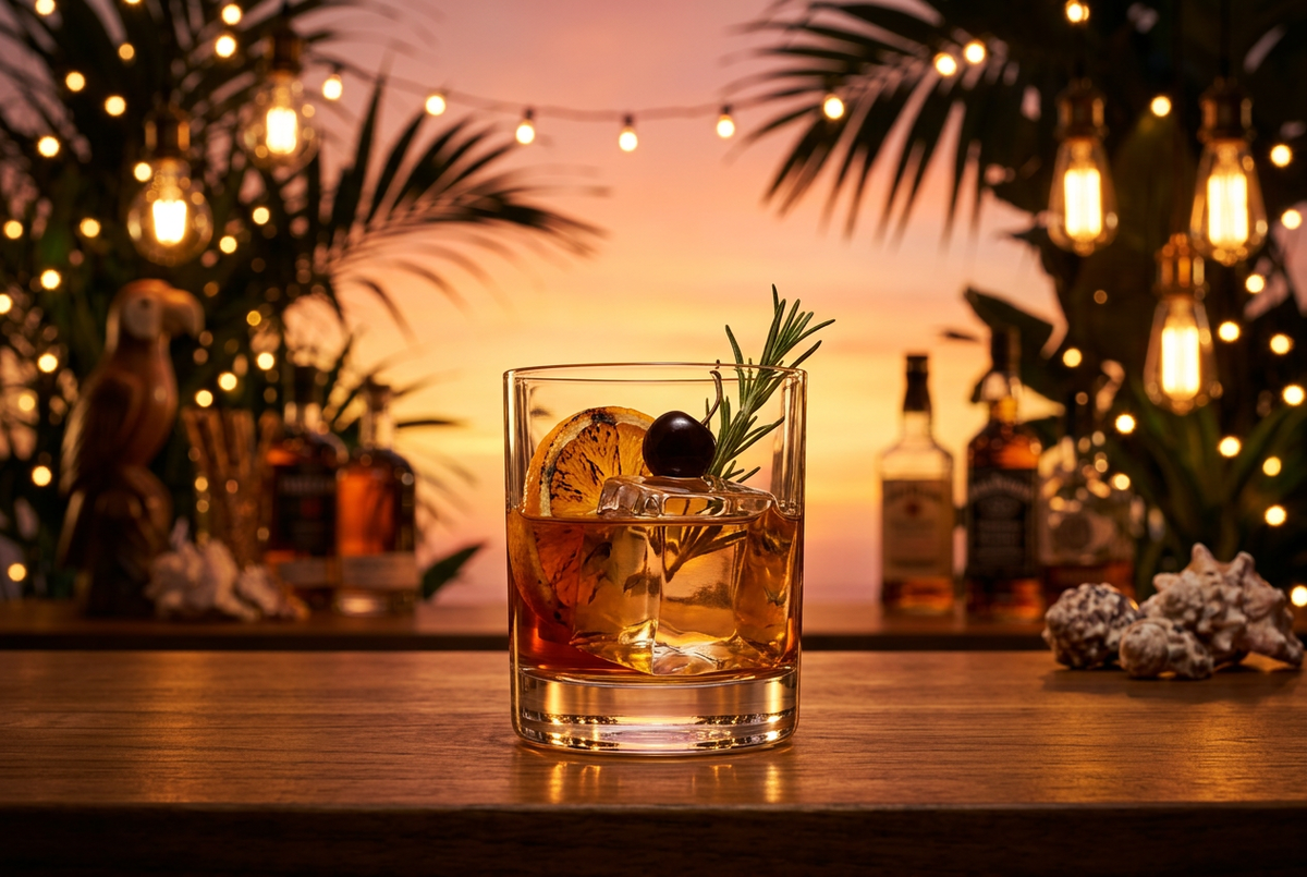 Whisky Glass Sunset Resort Bar