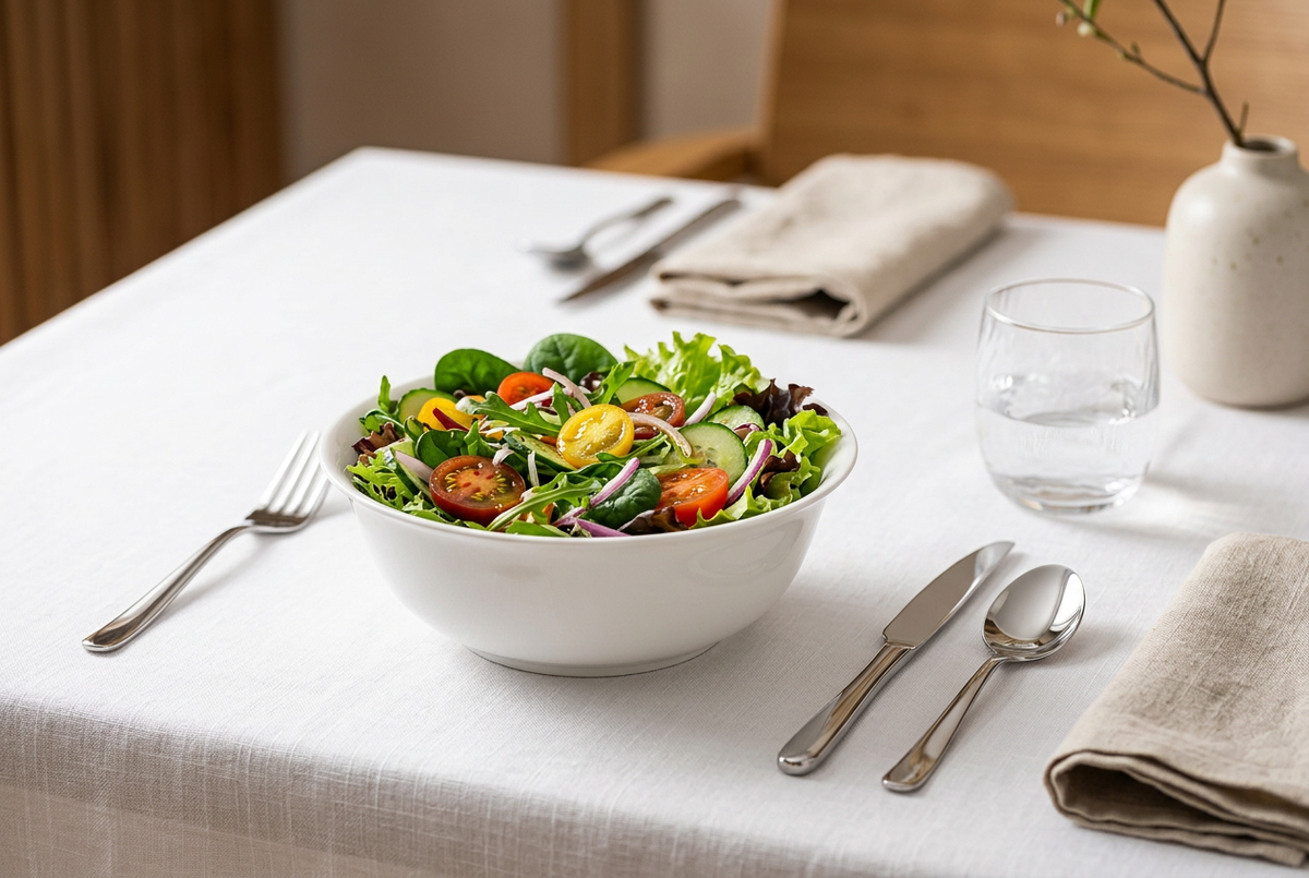 Wilmax 6" Bowl on Minimalist Dining Table